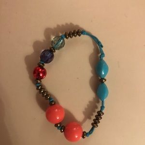 Unique bright necklace and bracket set